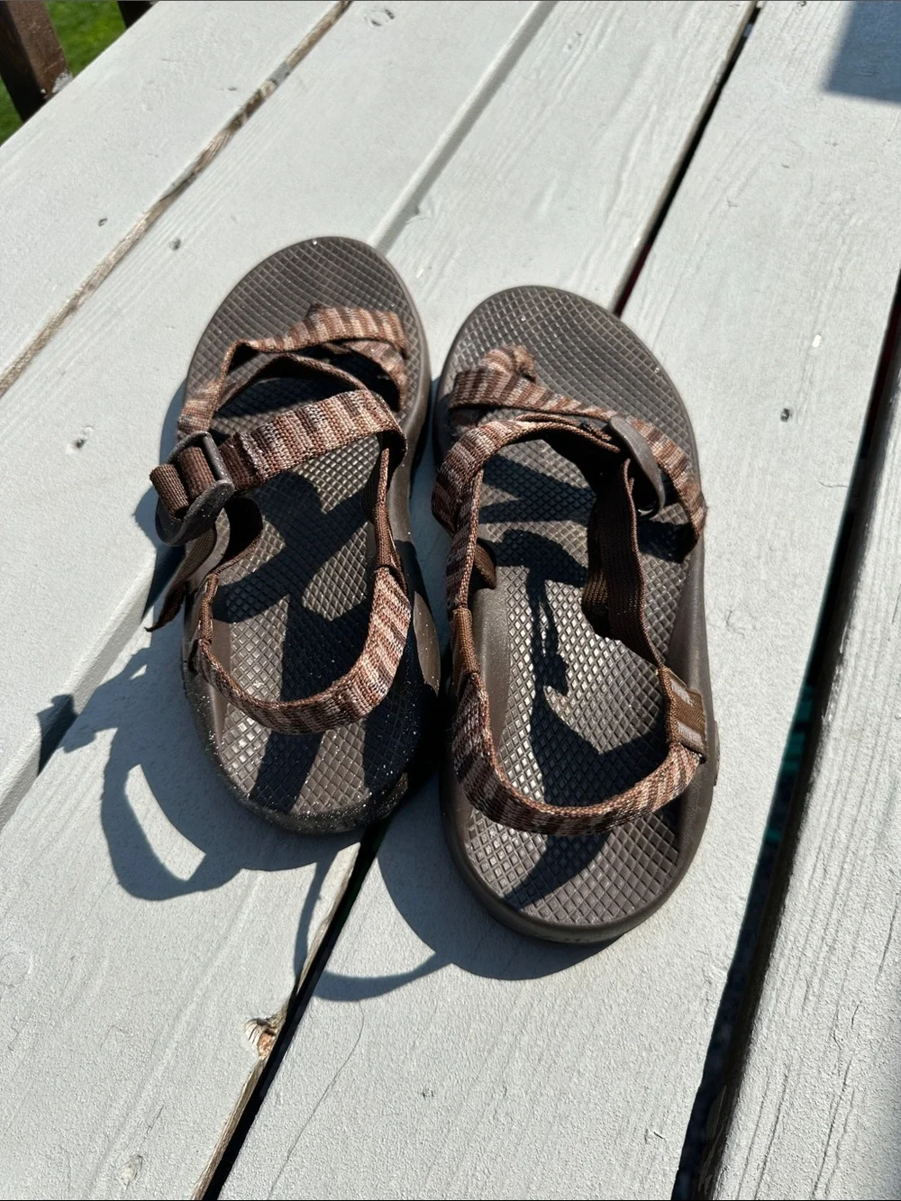 Chaco Men's Brown Adjustable Strap Sandals